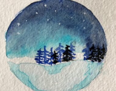 Forest Inside Ornament - Watercolor